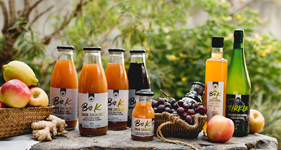 Bodegón con productos ecológicos Bio-K