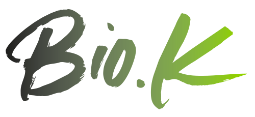 Logo Bio-K, productos ecológicos de la manzana