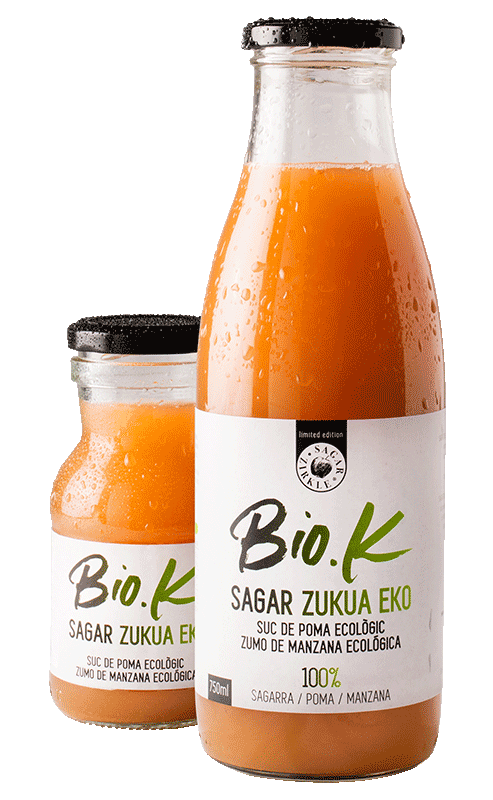 Zumo de manzana ecológica