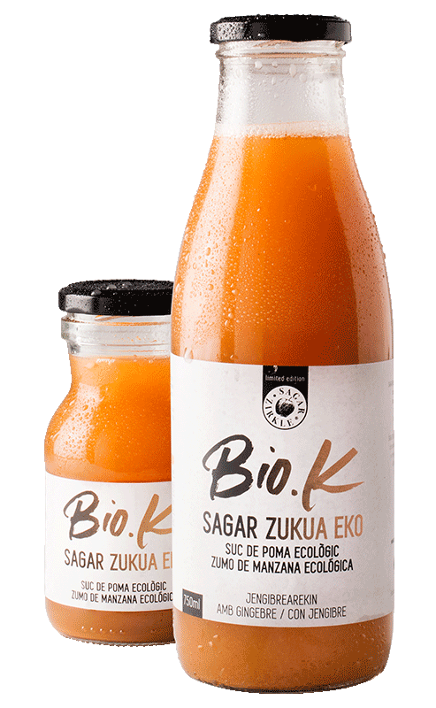 Zumo de manzana ecológica con jengibre
