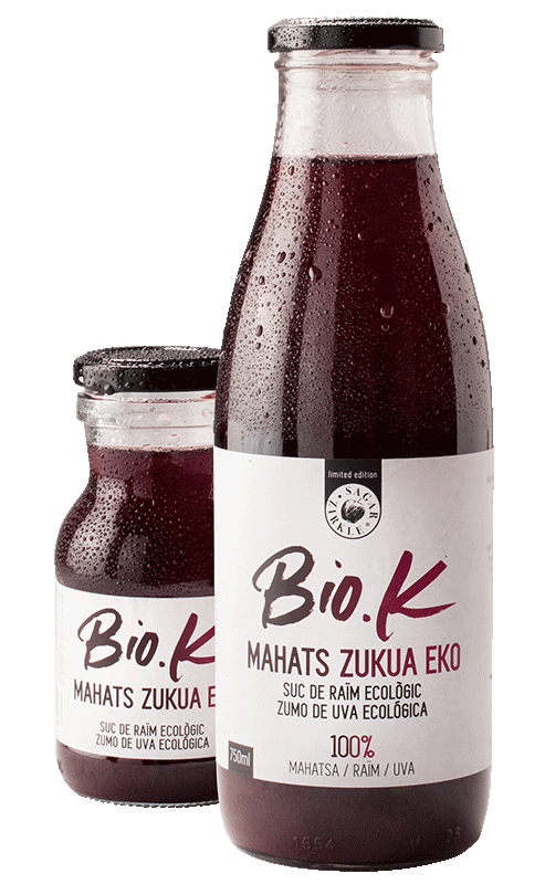 Zumo de uva ecológica